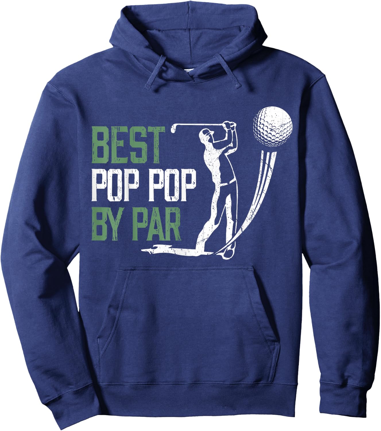 Best Pop Pop By Par Father's Day Gifts Golf Lover Hoodie - Hoodie | Navy