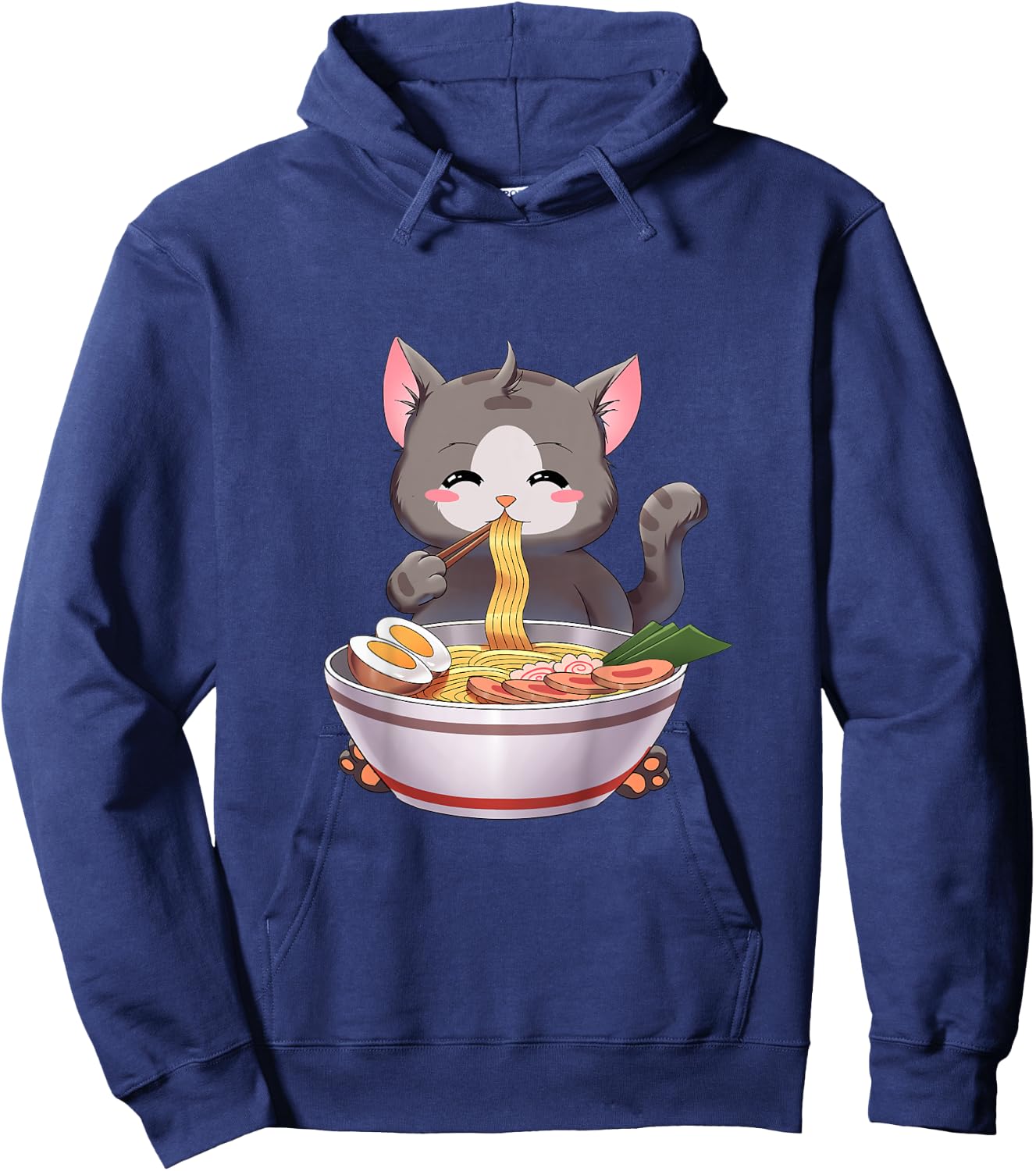 Kids Children Ramen Cat Japanese Gift Kawaii Anime for toddler Hoodie - Hoodie | Navy