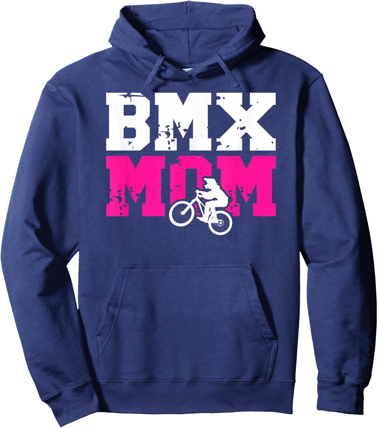 BMX Mom Of A BMX Rider Mother Proud BMX Mama Hoodie - Hoodie | Navy