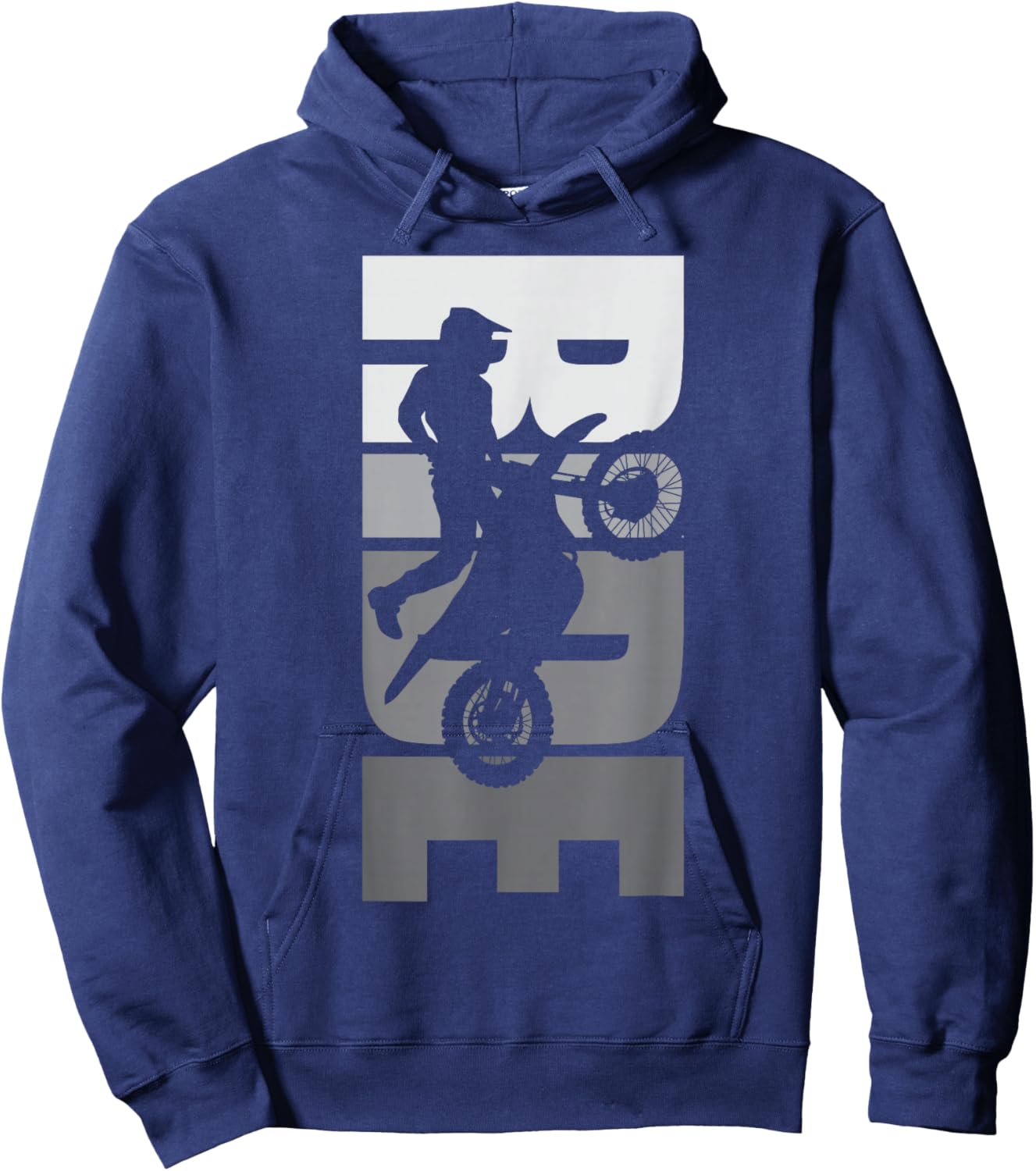 Ride: Dirt Bike Motocross Motorbike MX Off-Road Life Passion Hoodie - Hoodie | Navy