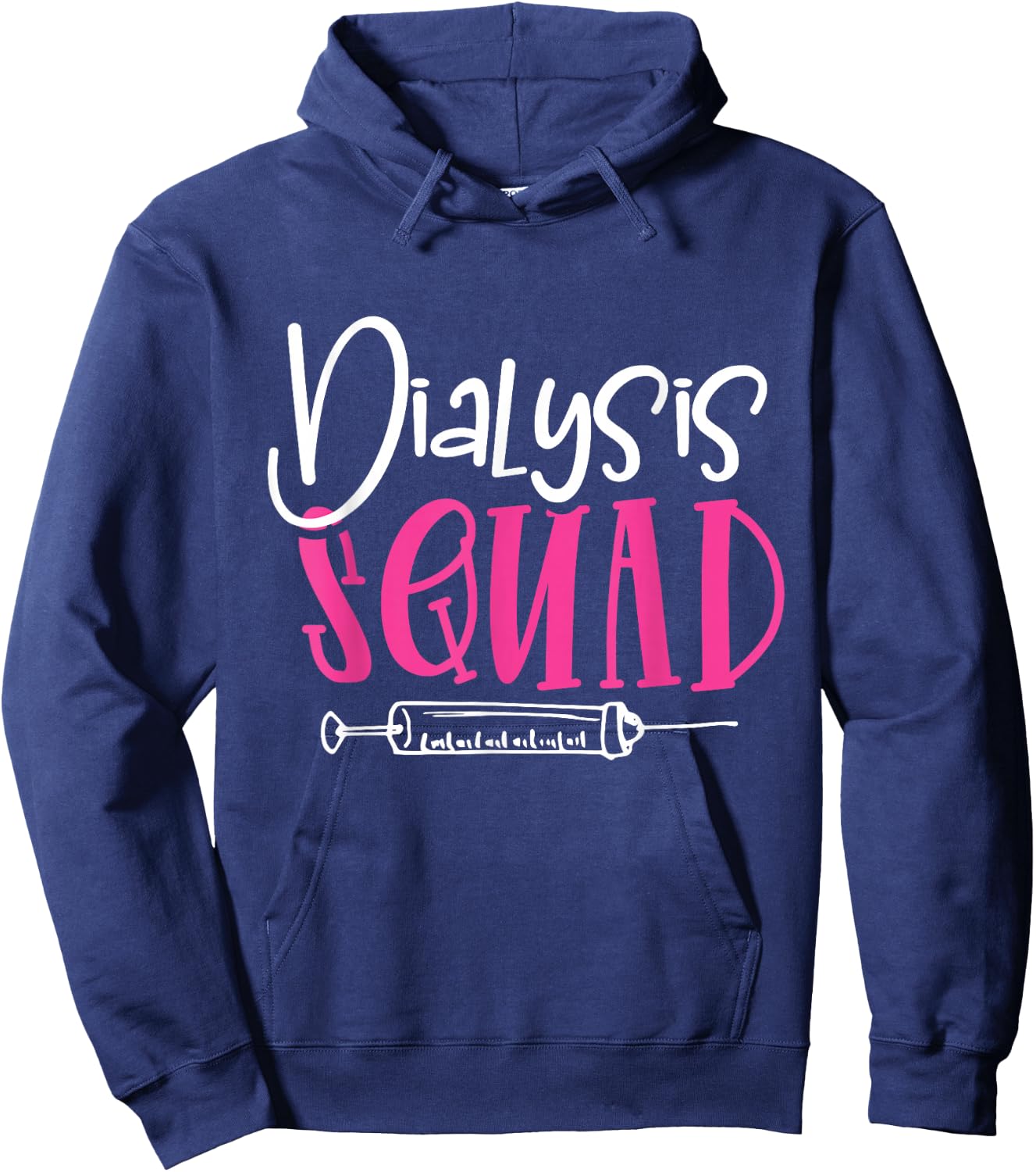 Nephrology Nurse Dialysis Squad Funny Renal Kidney RN Nurse Hoodie - Hoodie | Navy