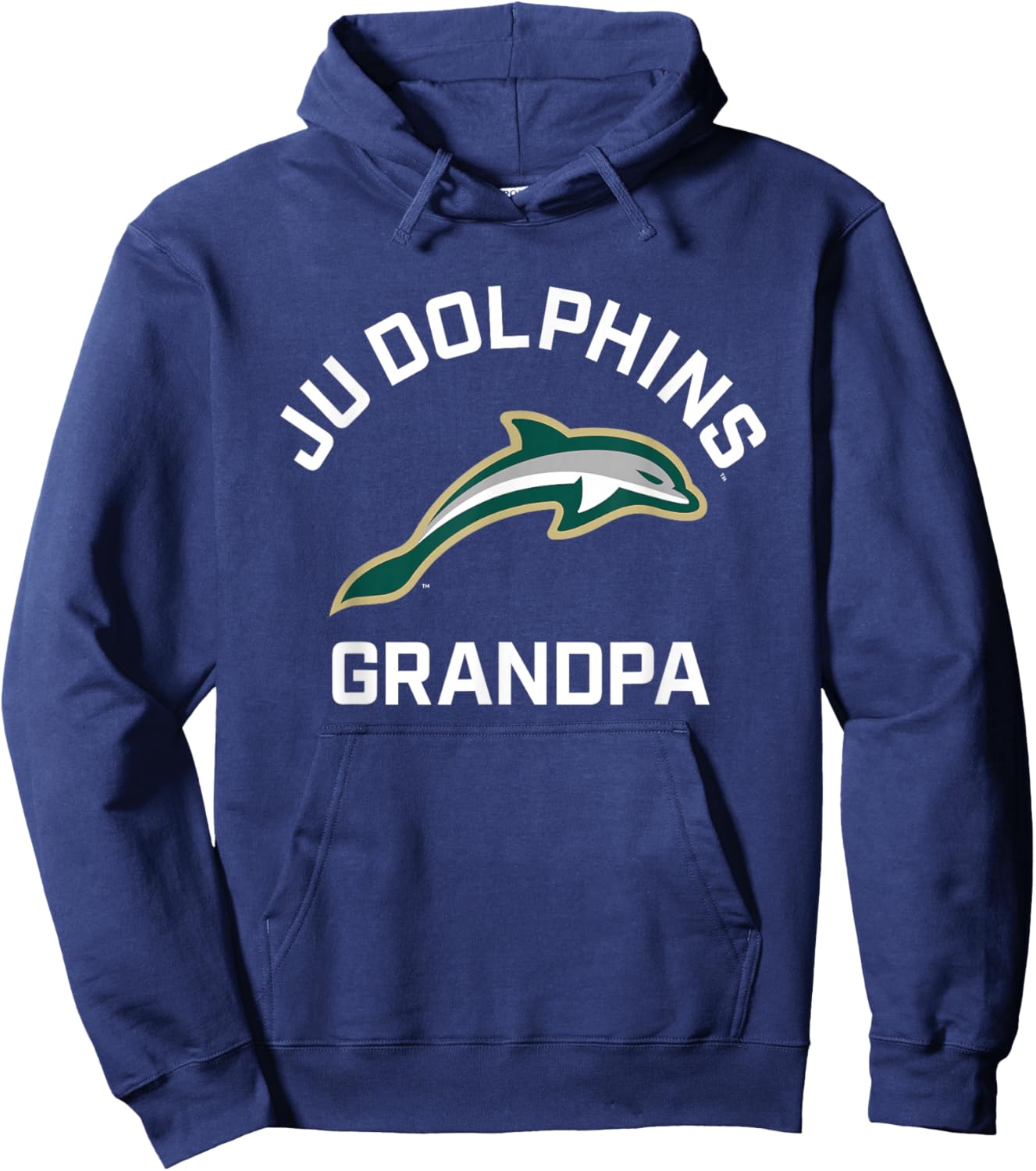 Jacksonville University Dolphins Arched Grandpa Hoodie - Hoodie | Navy