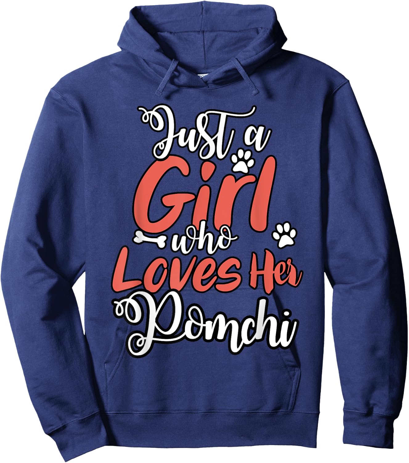 Pomchi Shirt Men Women Dog Mom Dog Lover Hoodie - Hoodie | Navy