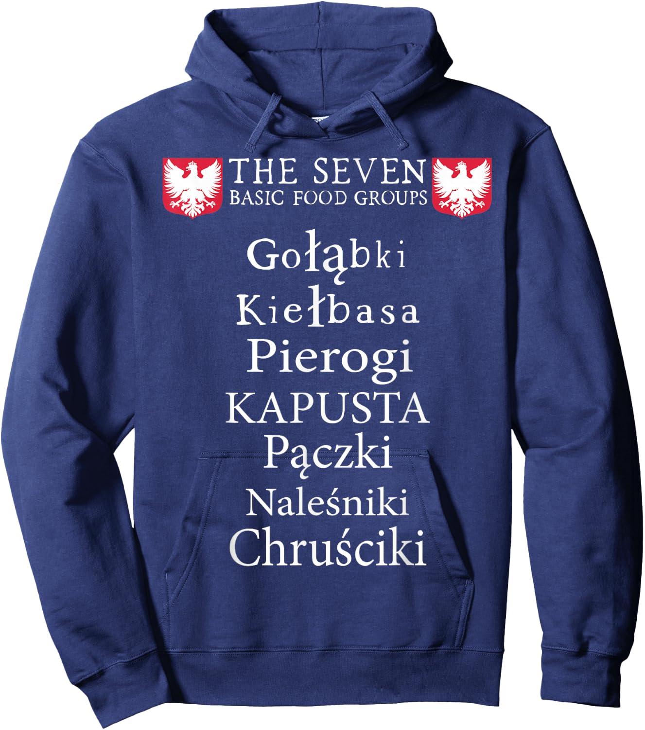 Polish Poland Polska Pierogi Hoodie - Hoodie | Navy