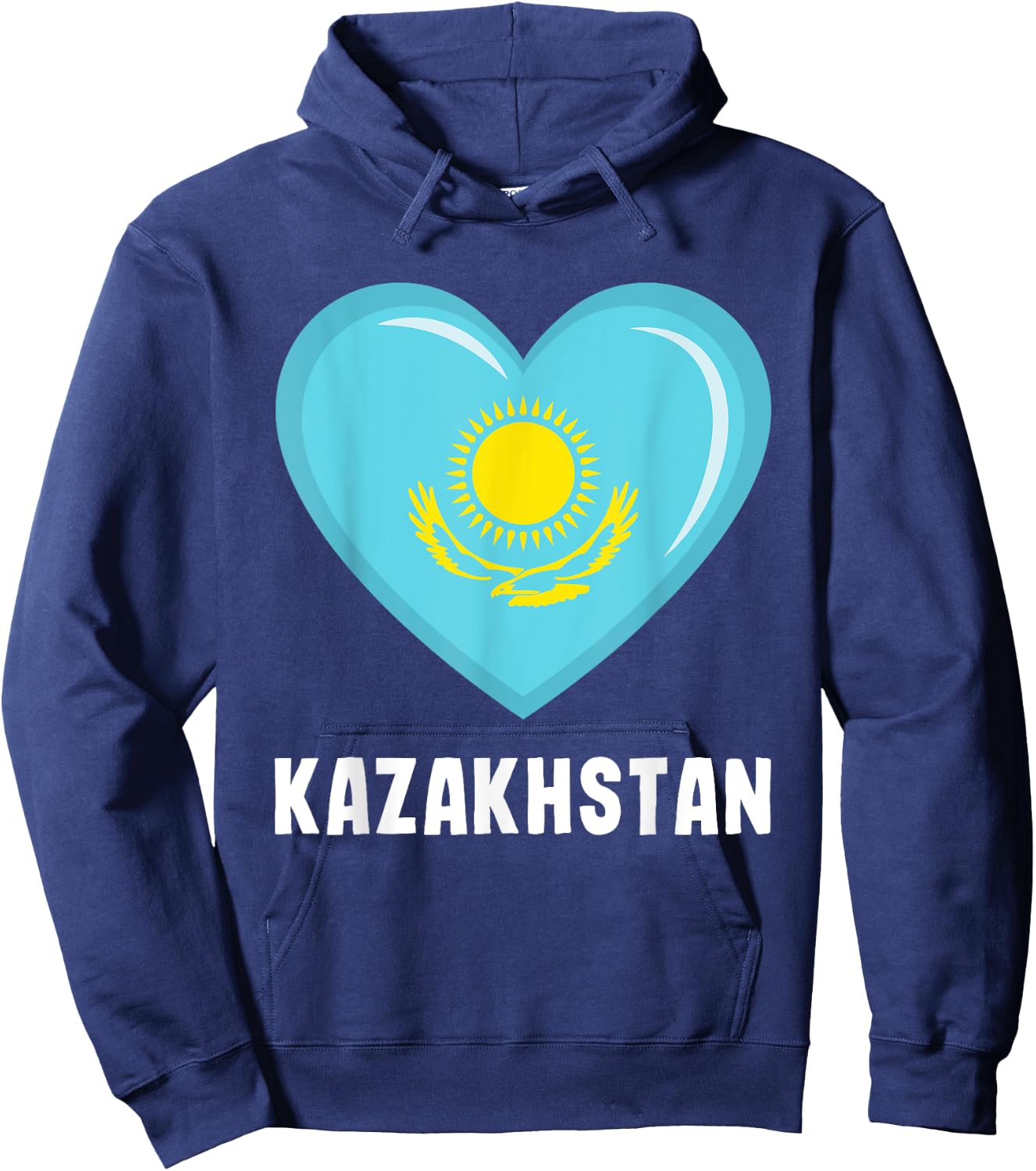 Kazakhstan flag jersey, Kazakhstani Hoodie - Hoodie | Navy