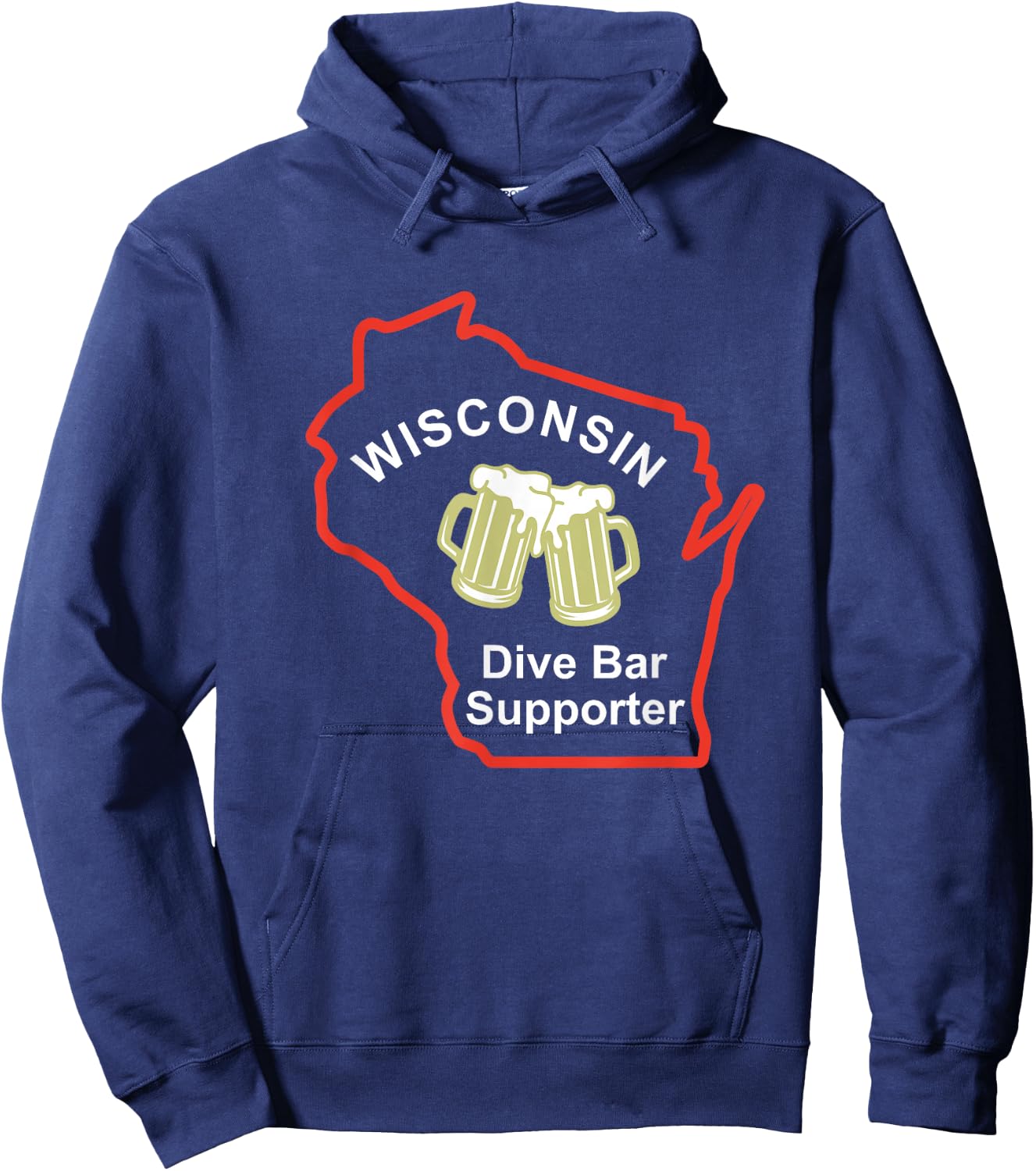 Wisconsin Dive Bars Supporter Adventure Hoodie - Hoodie | Navy