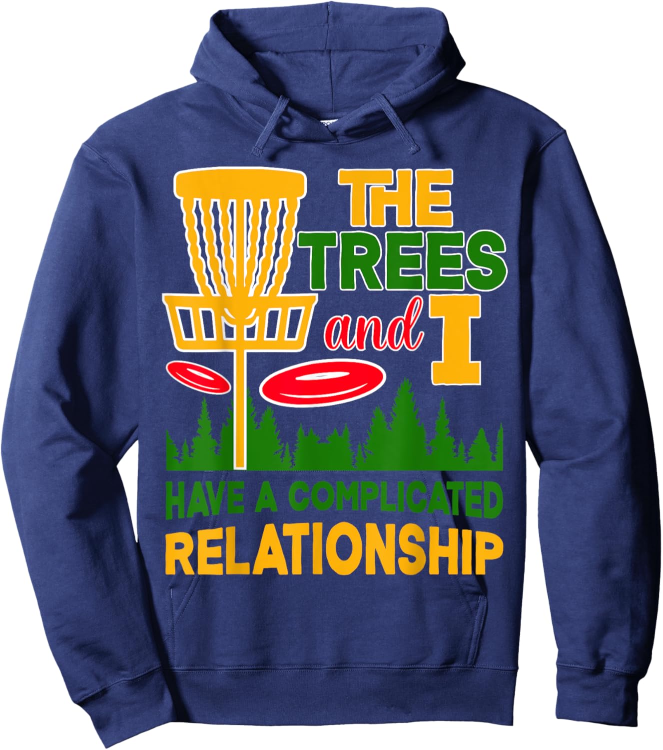 Disc Golf Player Retro Disc Golf Hoodie - Hoodie | Navy