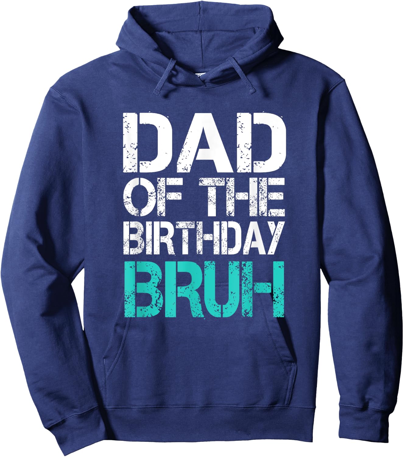 Dad of the Birthday Boy Bruh Dude Cool Party Father Son Hoodie - Hoodie | Navy