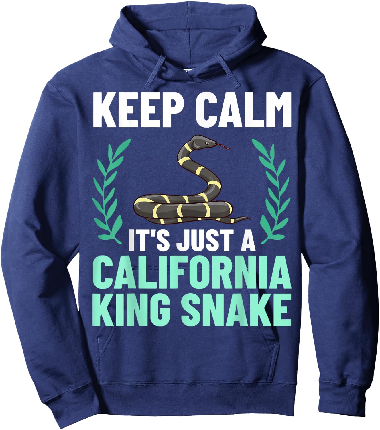 California King Snake High White Habitat Hoodie - Hoodie | Navy