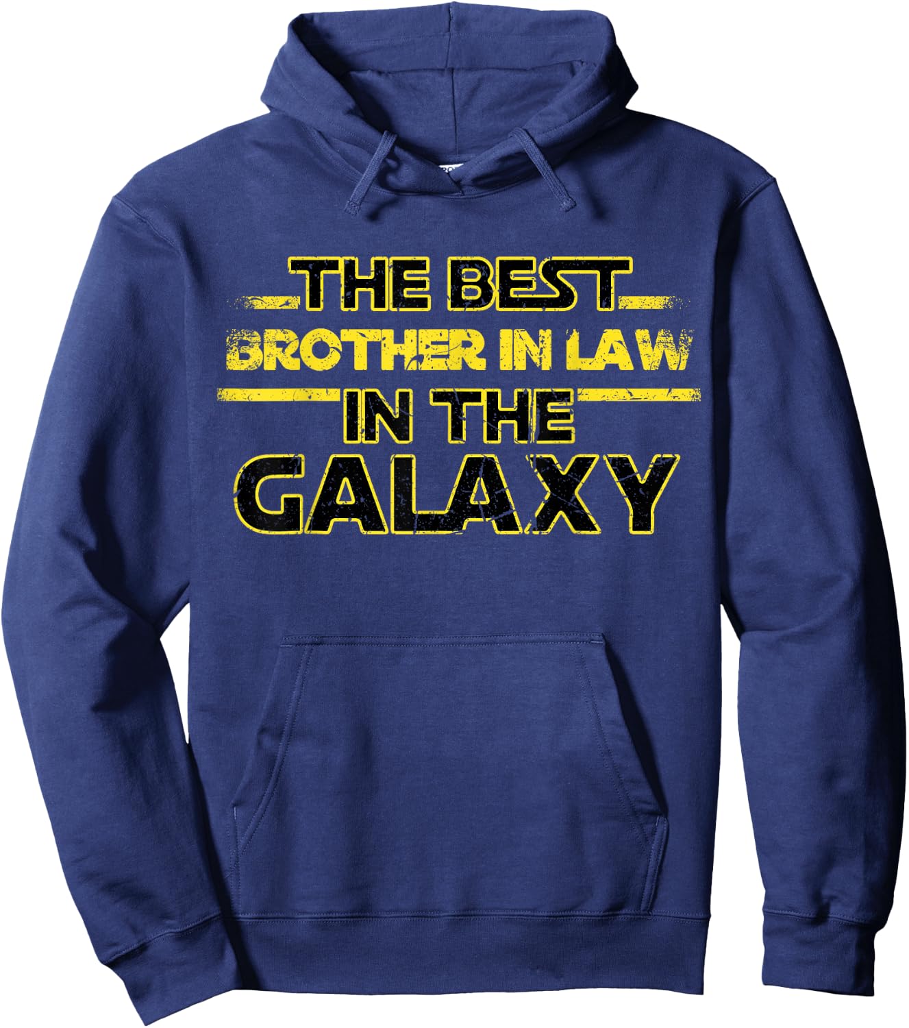 Best Brother in Law of the Galaxy Brother-In-Law Vintage Hoodie - Hoodie | Navy
