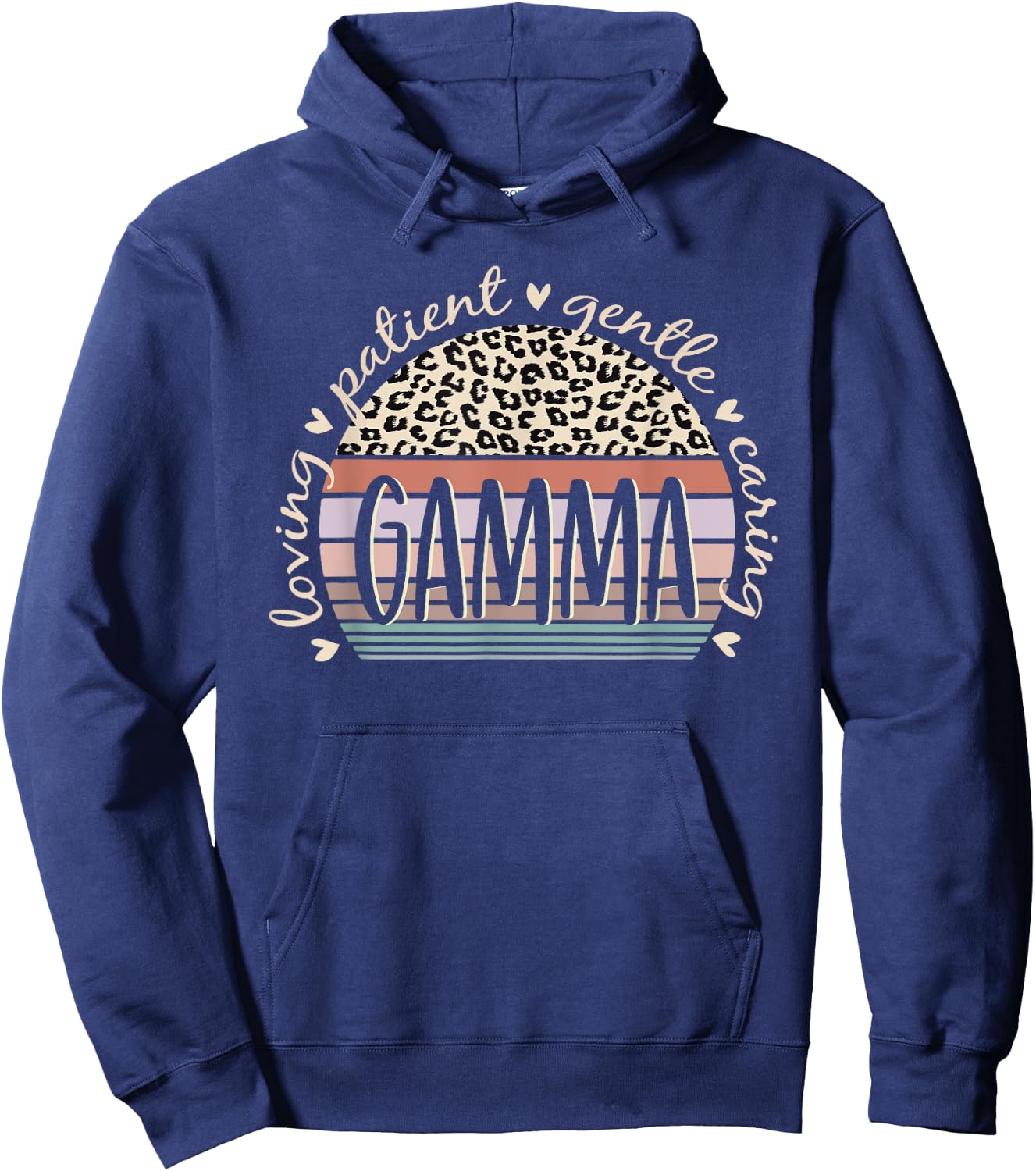 Gamma Loving Patient Gentle Caring Gamma Mother's Day Hoodie - Hoodie | Navy