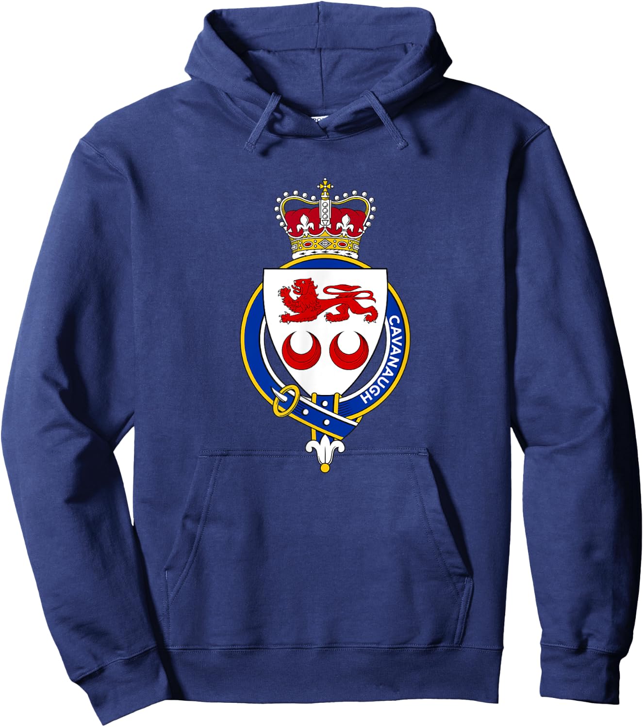 Cavanaugh Coat of Arms - Family Crest Hoodie - Hoodie | Navy