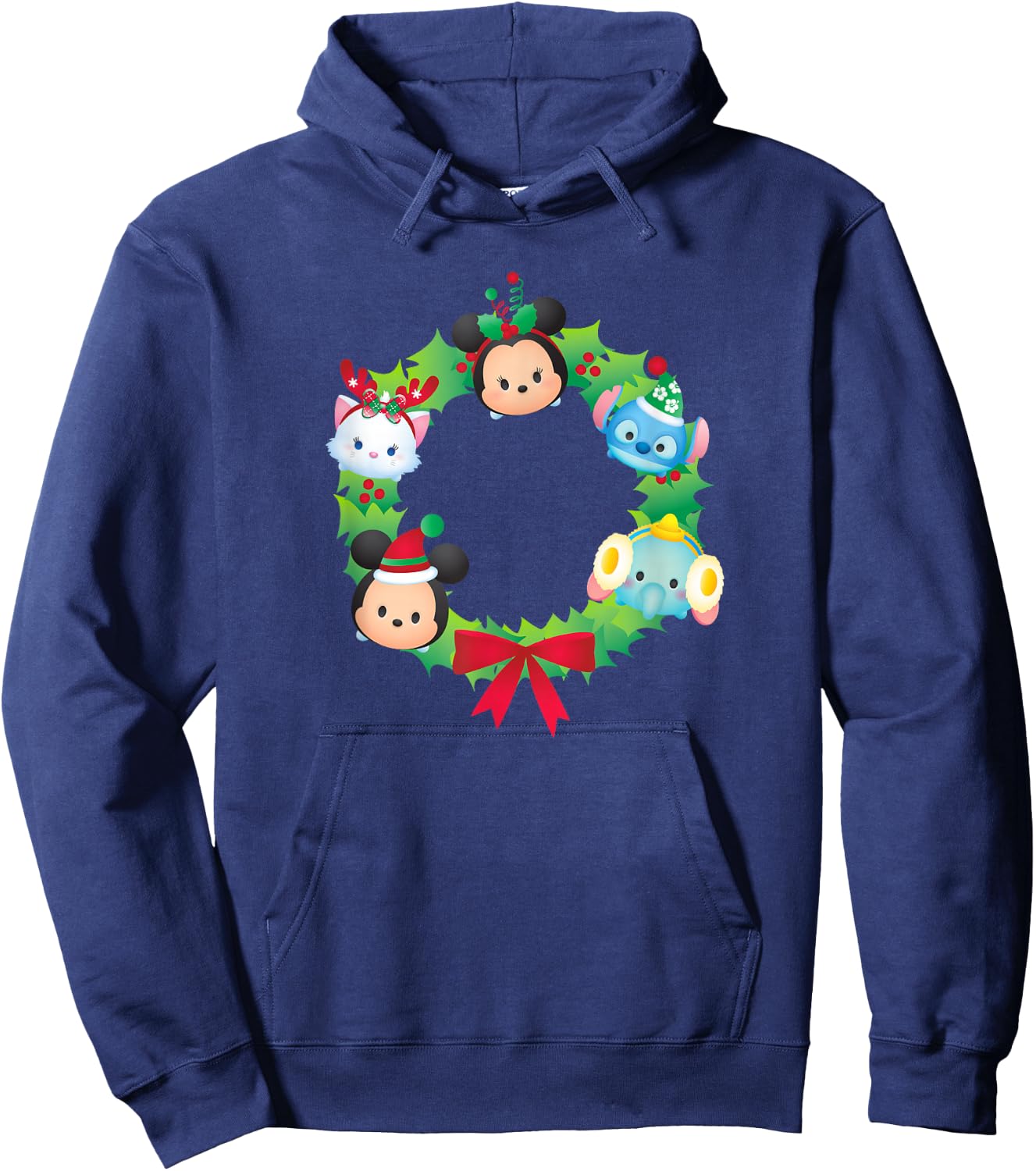 Tsum Tsum - Christmas Wreath Hoodie - Hoodie | Navy
