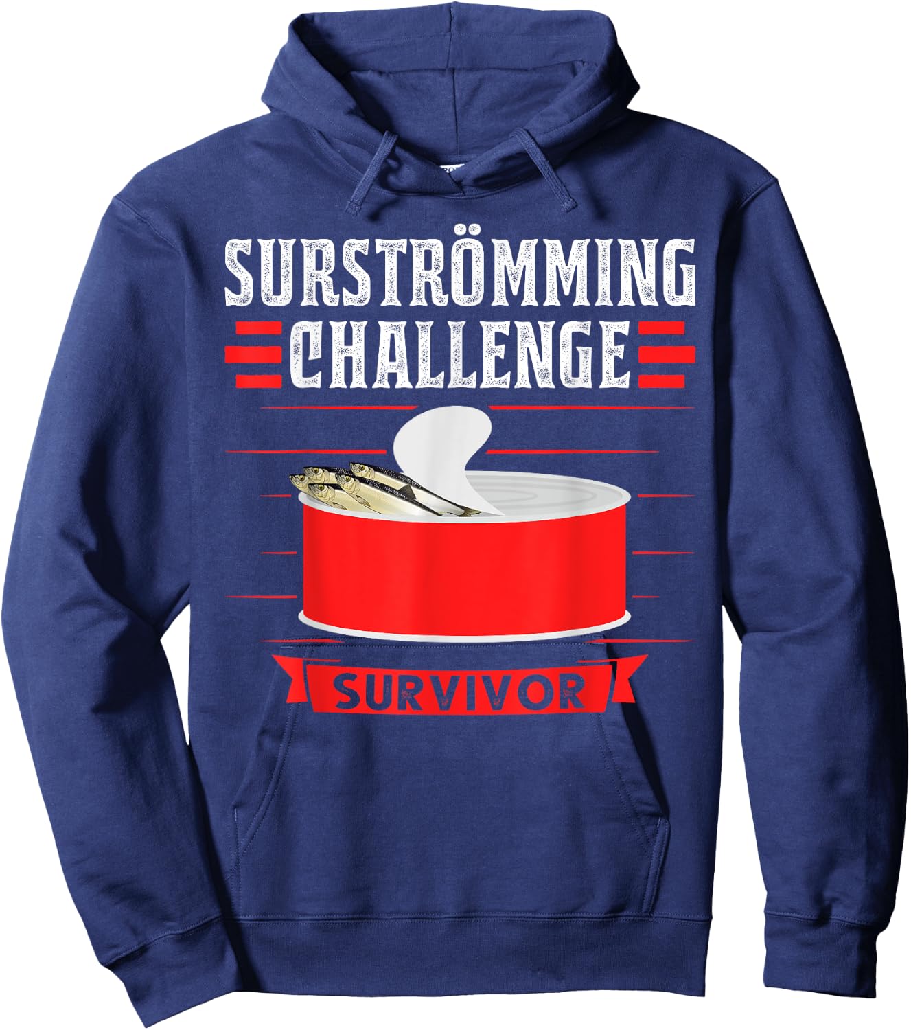 Surströmming Challenge survivor Sweden Hoodie - Hoodie | Navy