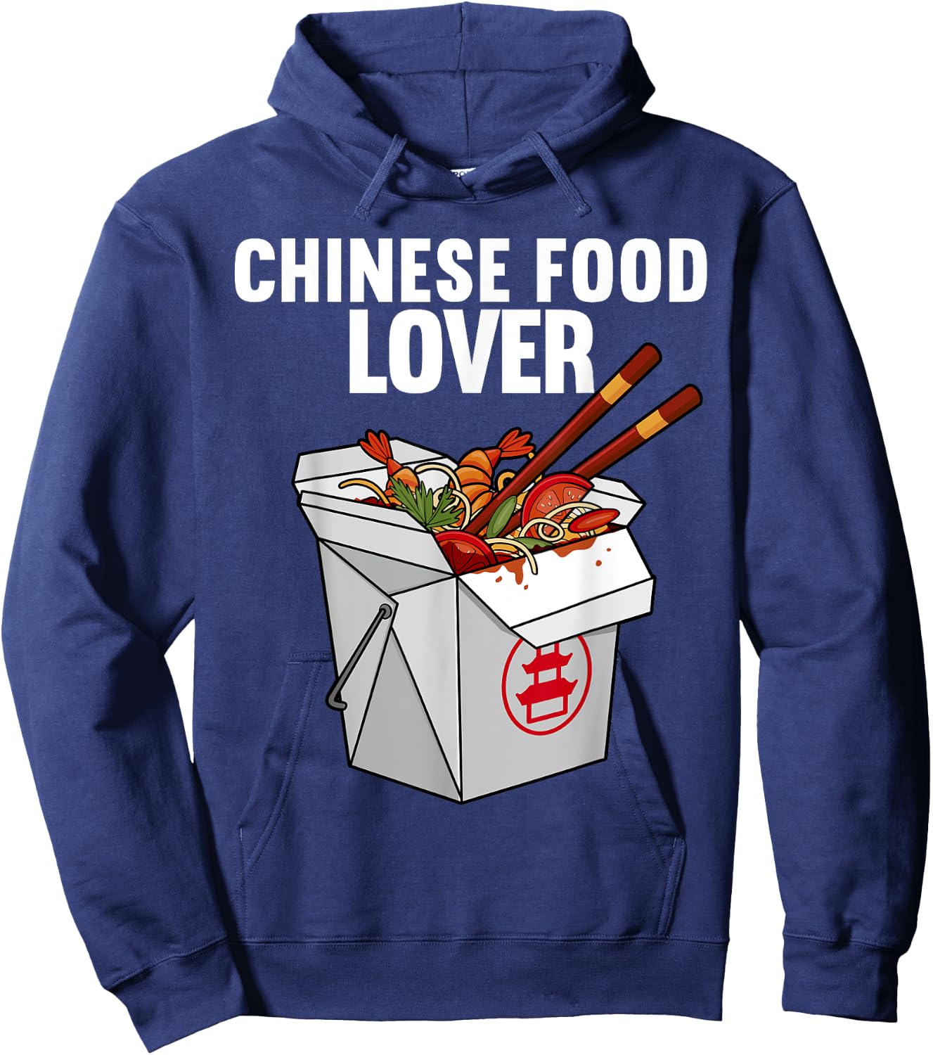 Best Chinese Food Art Women Chinese Food Box Lover Hoodie - Hoodie | Navy