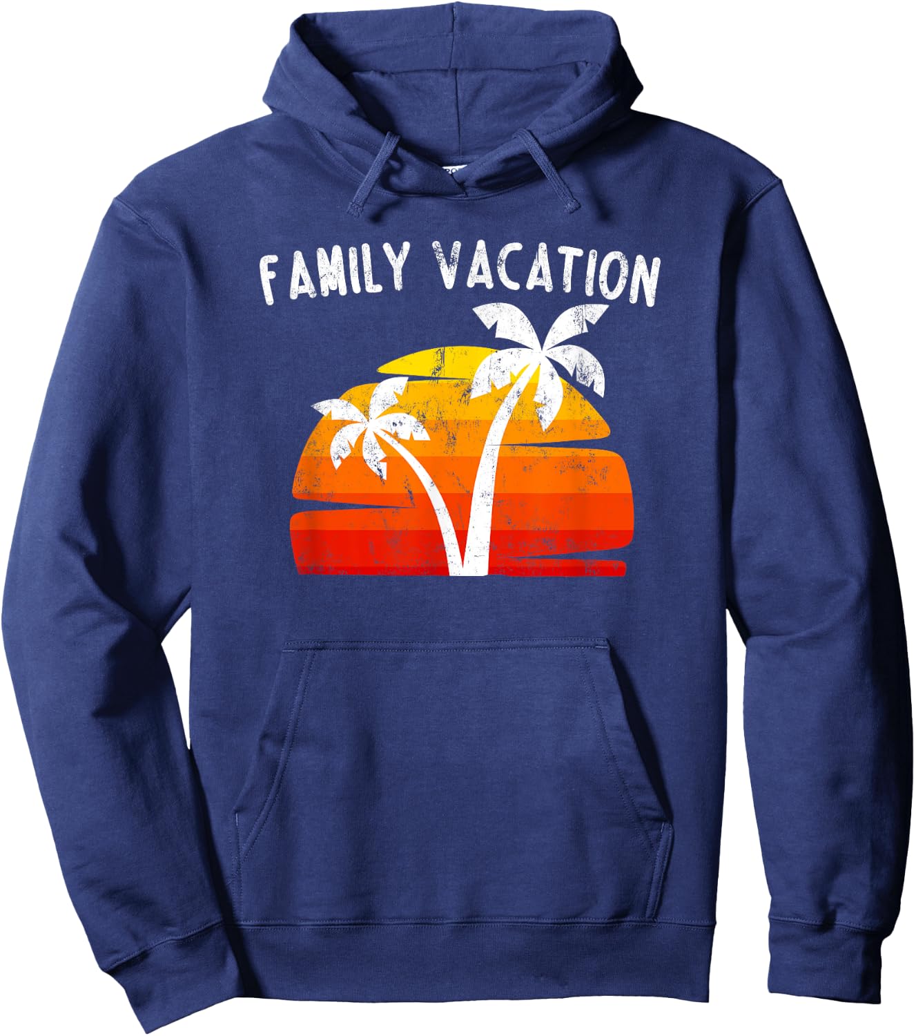 Family Vacation Trip Cool Funny Matching Group Beach Holiday Hoodie - Hoodie | Navy