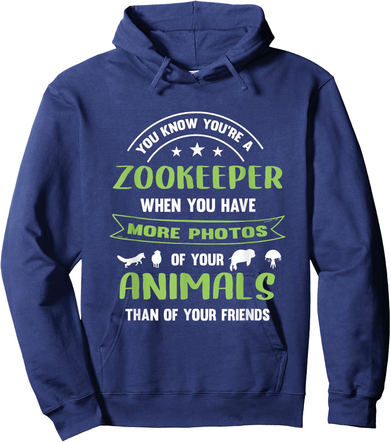 Zoo Keeper Zookeeper Photos Animals Friends Animal Keeper Hoodie - Hoodie | Navy