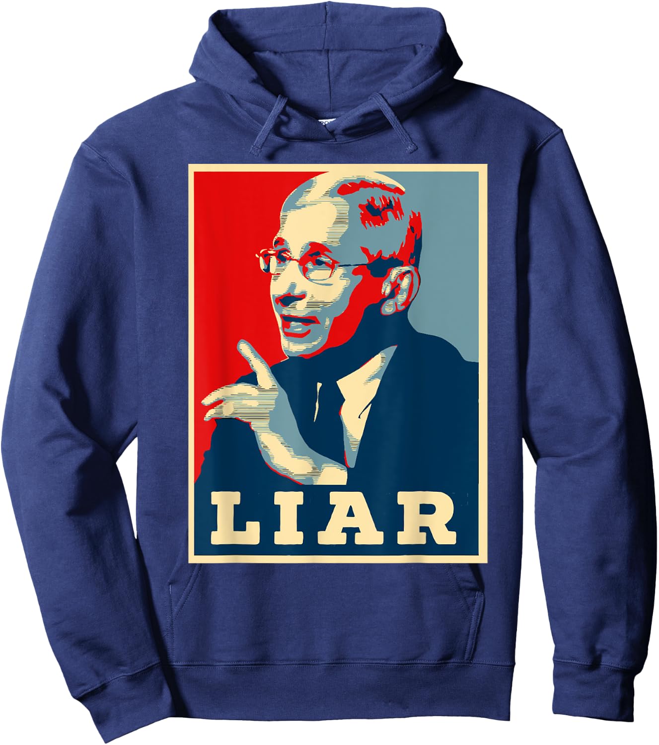 Fauci Liar Lied Halloween Shirt Anthony Fauci Costume Hoodie - Hoodie | Navy