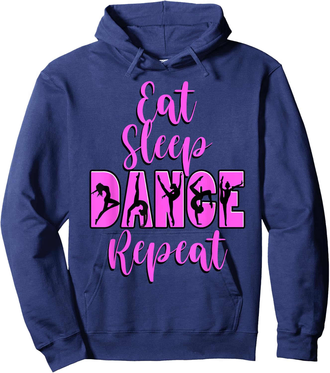 Eat Sleep Dance Repeat Dance Inspired Mum Girl Music Hoodie - Hoodie | Navy