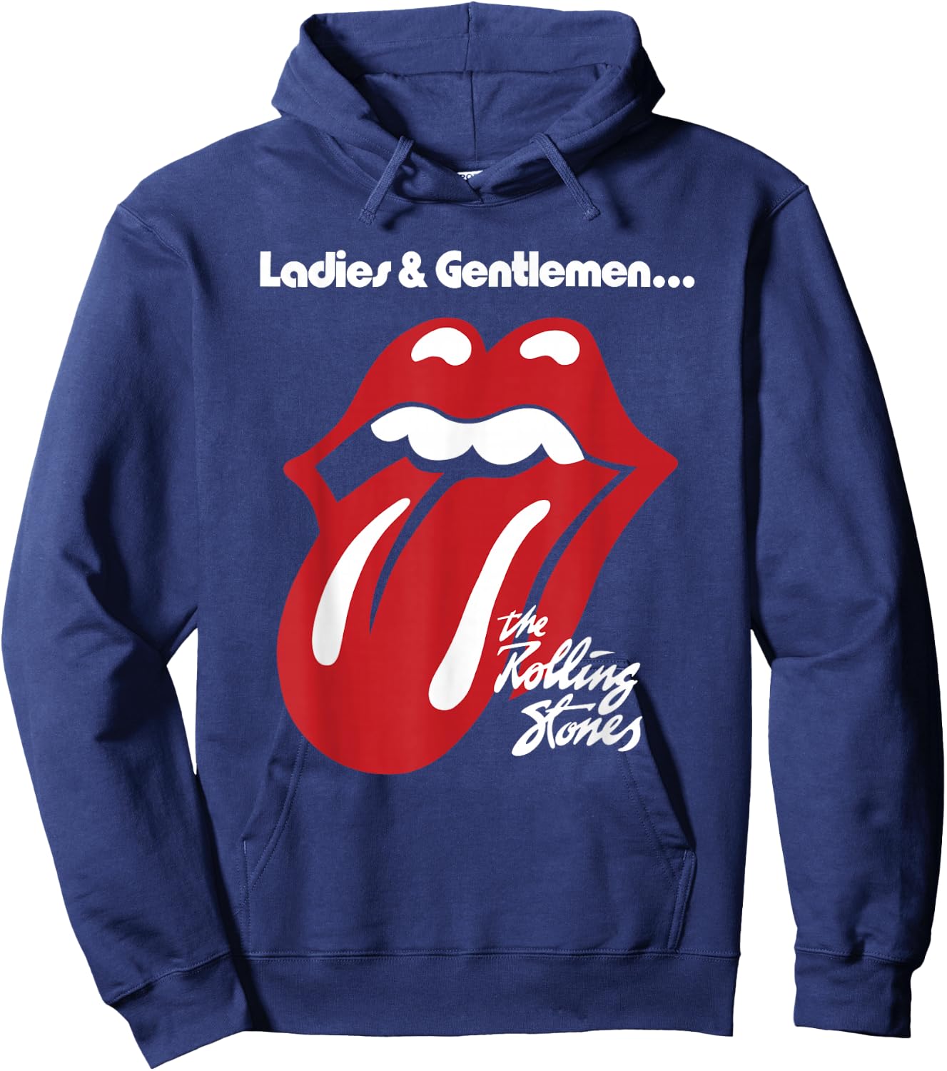 Official Rolling Stones Ladies & Gentlemen Black Hoodie - Hoodie | Navy