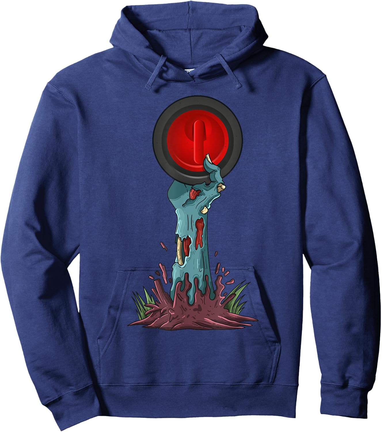 Zombie Hands Curling Funny Halloween Horror Scary Costume Hoodie - Hoodie | Navy