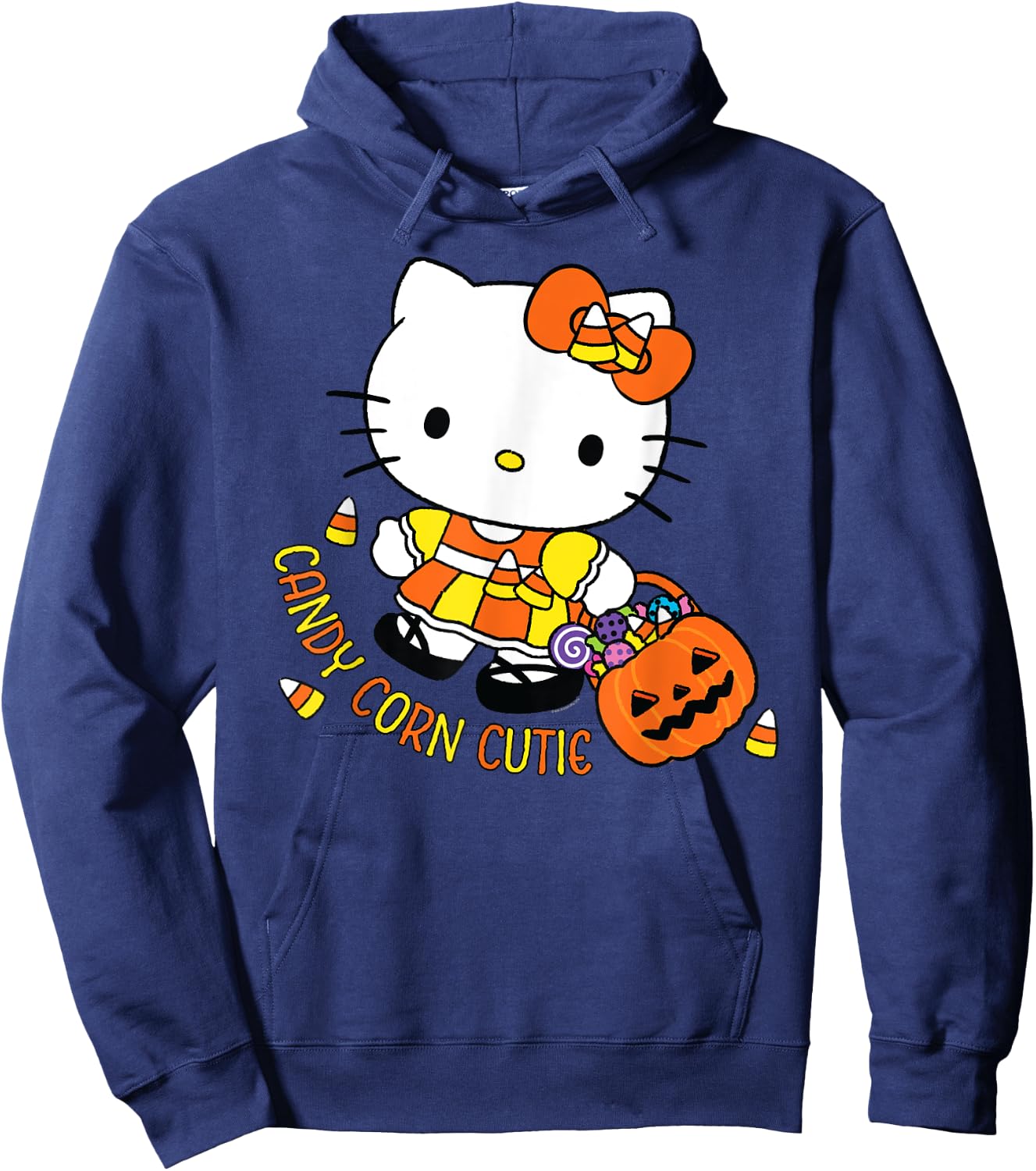 Hello Kitty Candy Corn Cutie Halloween Hoodie - Hoodie | Navy