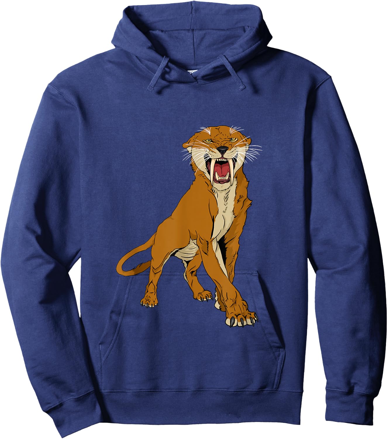 Saber Toothed Cat Head Gift Saber Toothed Tiger Lovers Hoodie - Hoodie | Navy