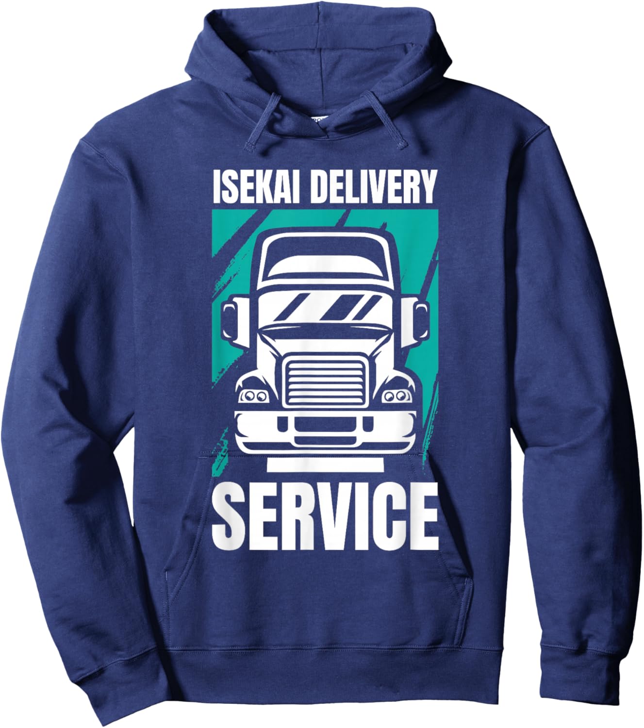 Isekai Anime Japanese Kawaii - Otaku Japan Manga Truckkun Hoodie - Hoodie | Navy