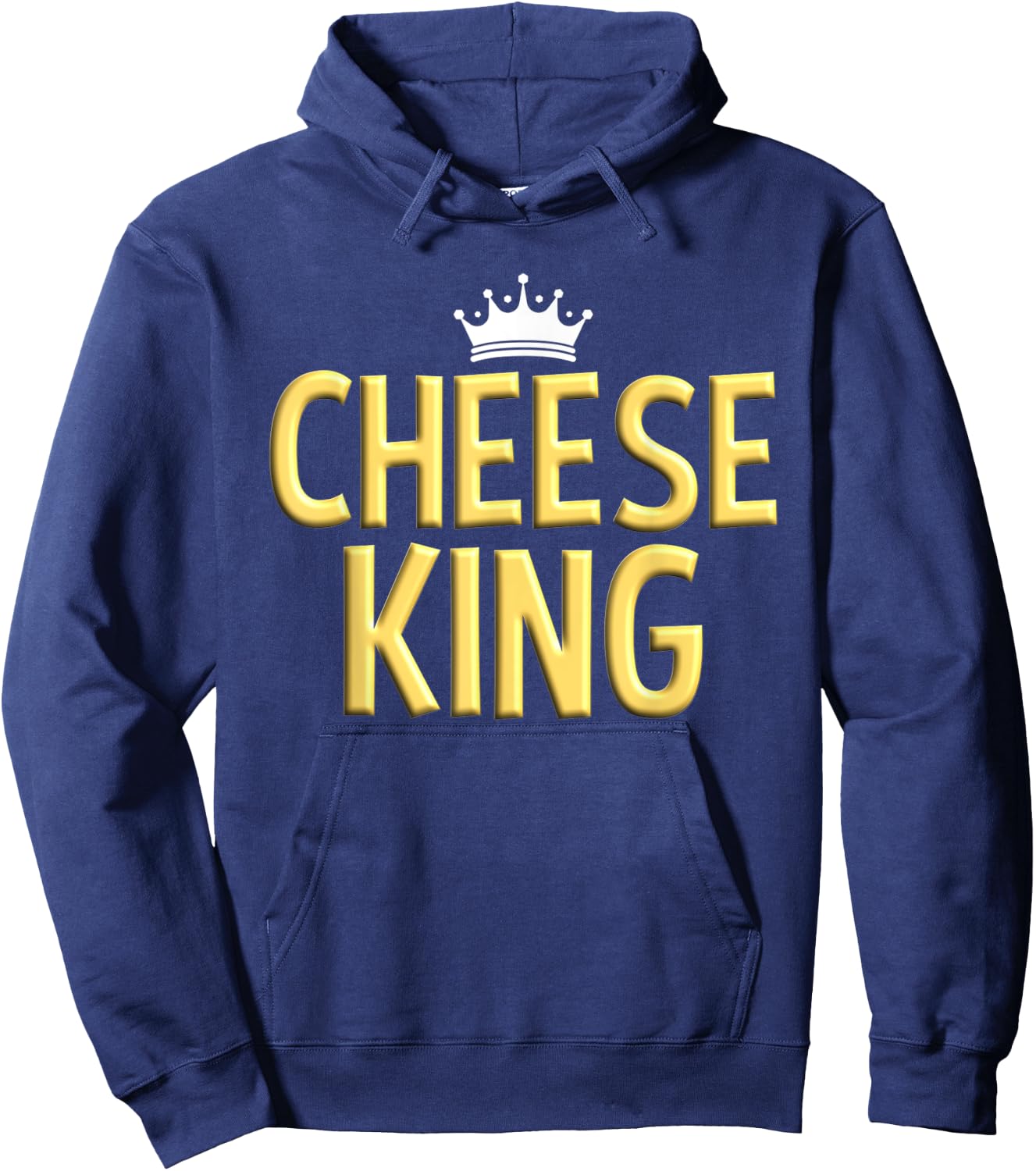 Cheese King Cheese Foodie Men's Cheese Lover Hoodie - Hoodie | Navy