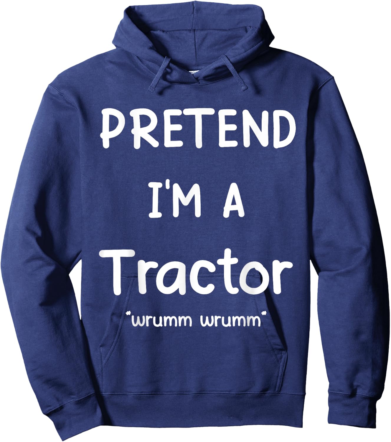 Lazy Halloween Costume Shirt Pretend I'm A Tractor Hoodie - Hoodie | Navy