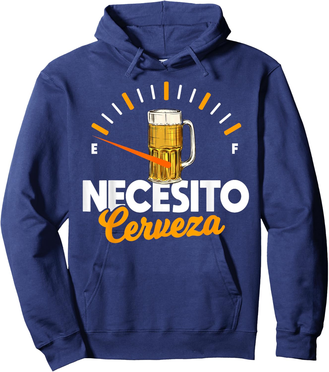 Mexican beer necesito cerveza cool & funny sayings Hoodie - Hoodie | Navy