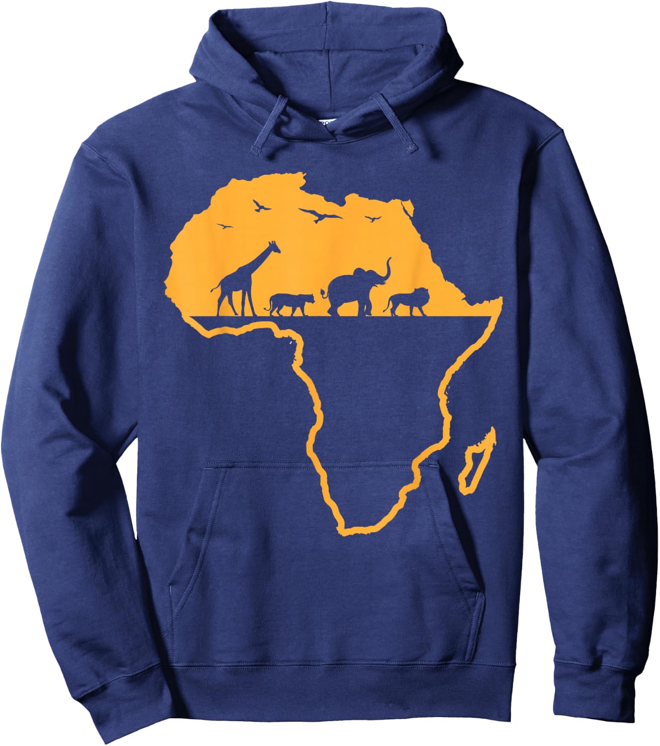 Africa Safari African Wild Animals - Environment National Park Hoodie - Hoodie | Navy