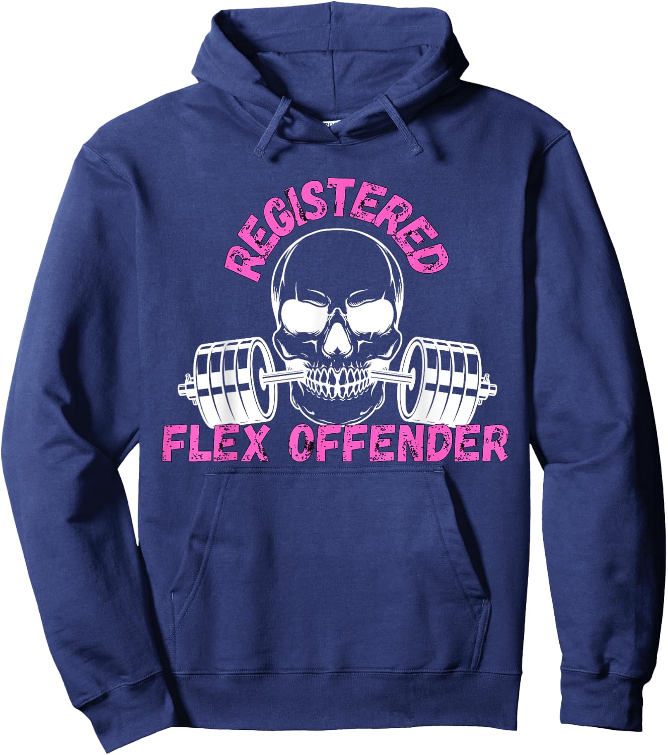 Registered Flex Offender Bodybuilder Gym Apparel Hoodie - Hoodie | Navy
