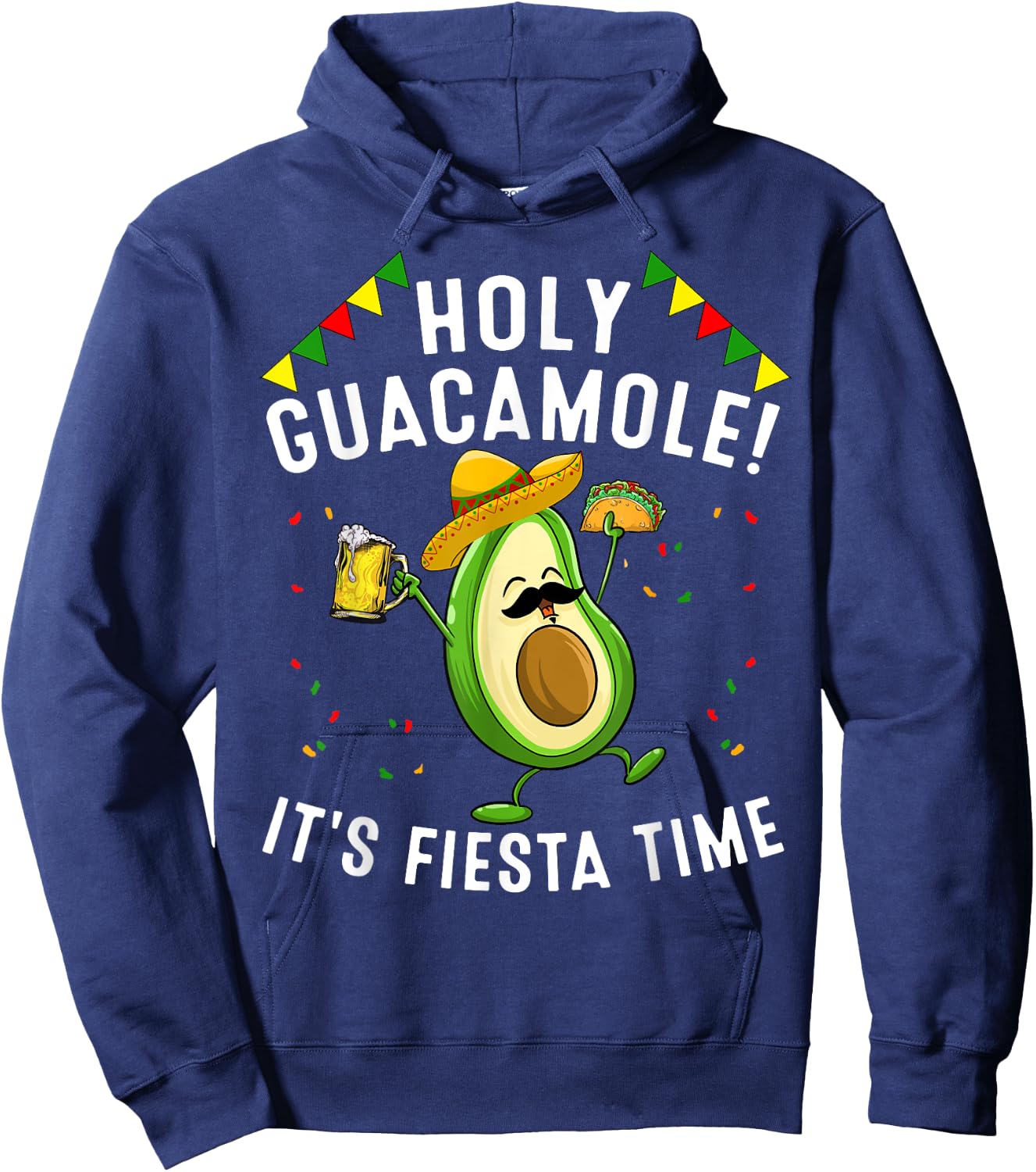 Funny Holy Guacamole Fiesta Cinco De Mayo Gift Cute Mexican Hoodie - Hoodie | Navy