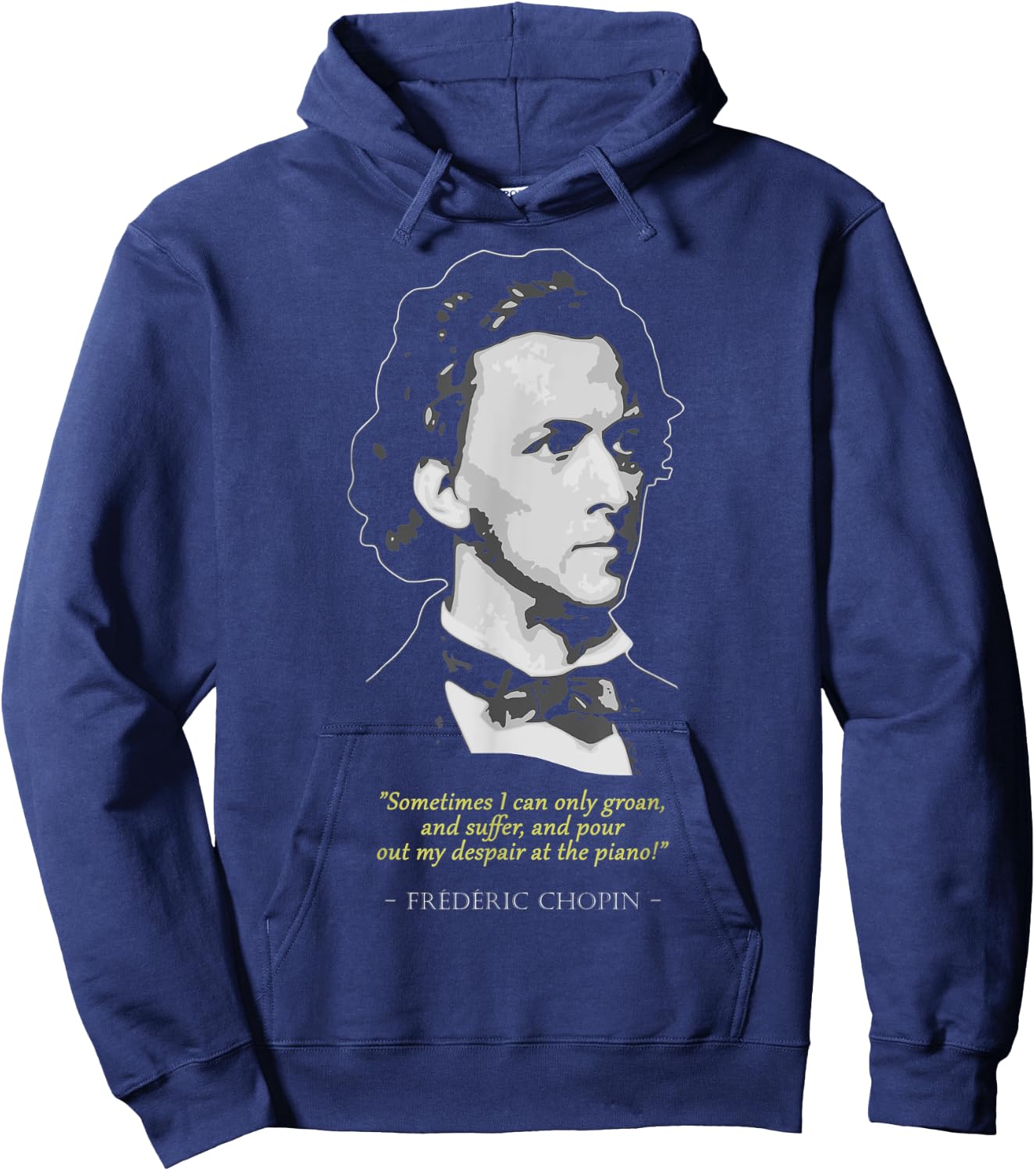 Frederic Chopin Quote Hoodie - Hoodie | Navy