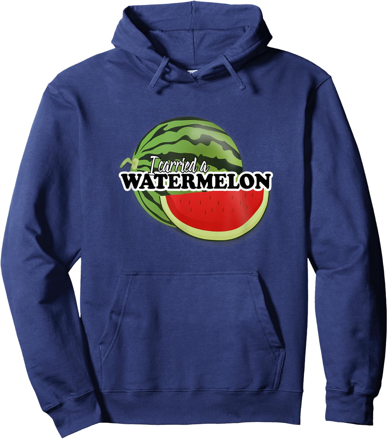 I carried a watermelon Hoodie - Hoodie | Navy