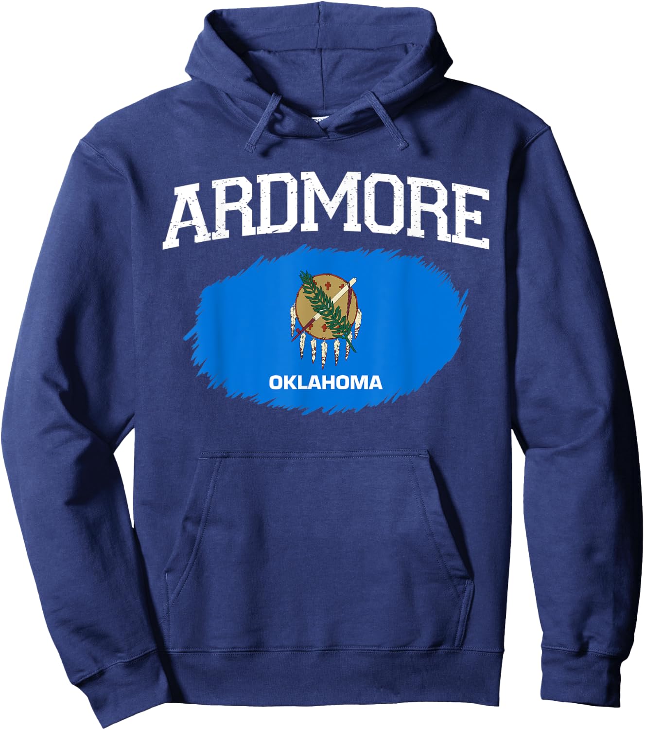 ARDMORE OK OKLAHOMA Flag Vintage USA Sports Men Women Hoodie - Hoodie | Navy