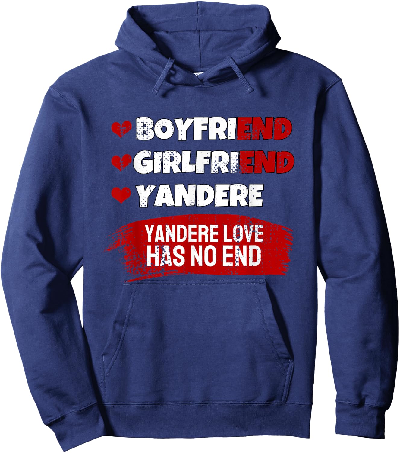 Yandere Love Club I Japanese Anime Yandere Hoodie - Hoodie | Navy