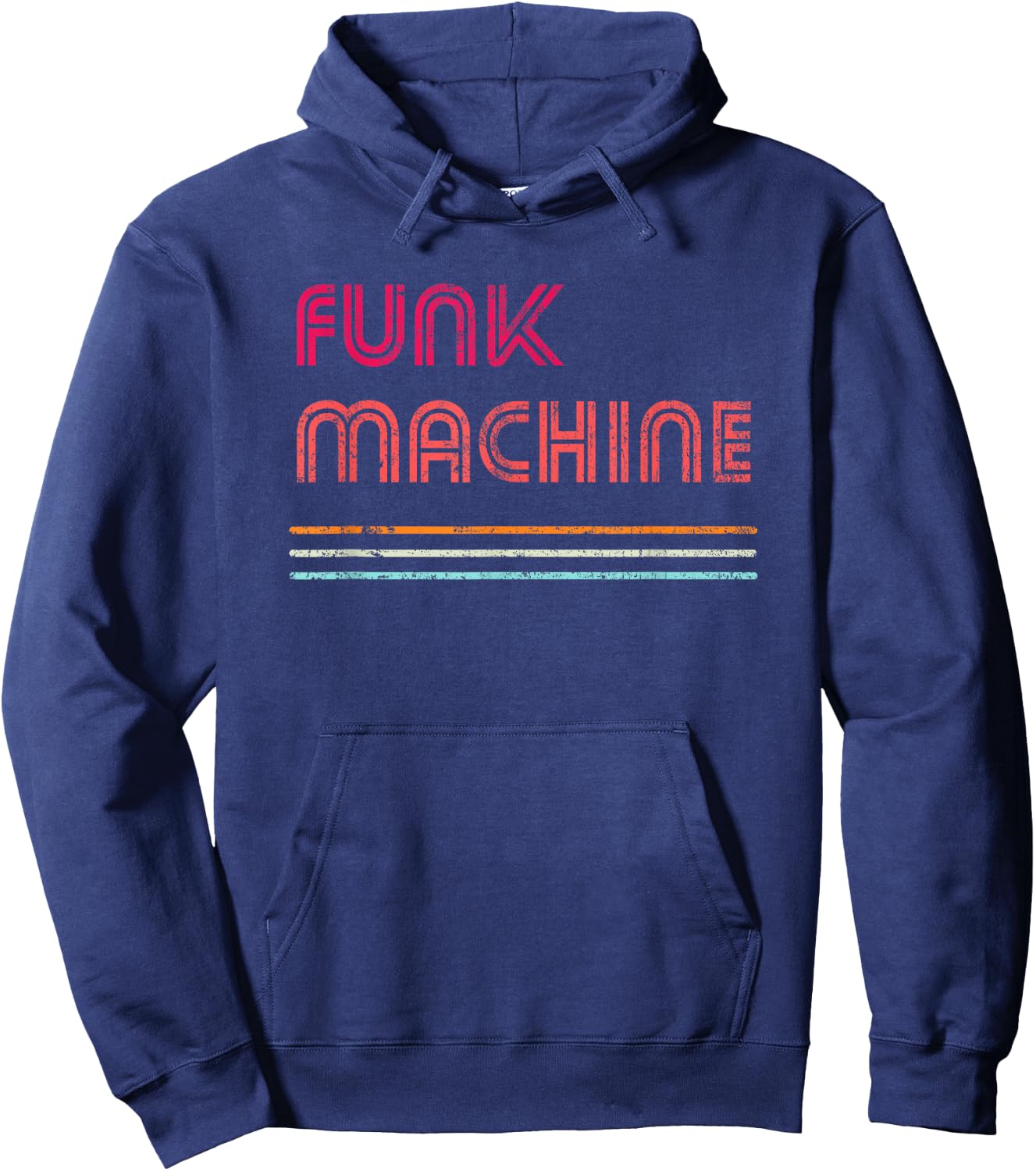 Funk Machine - Retro Disco lover Funky Theme Vintage Hoodie - Hoodie | Navy