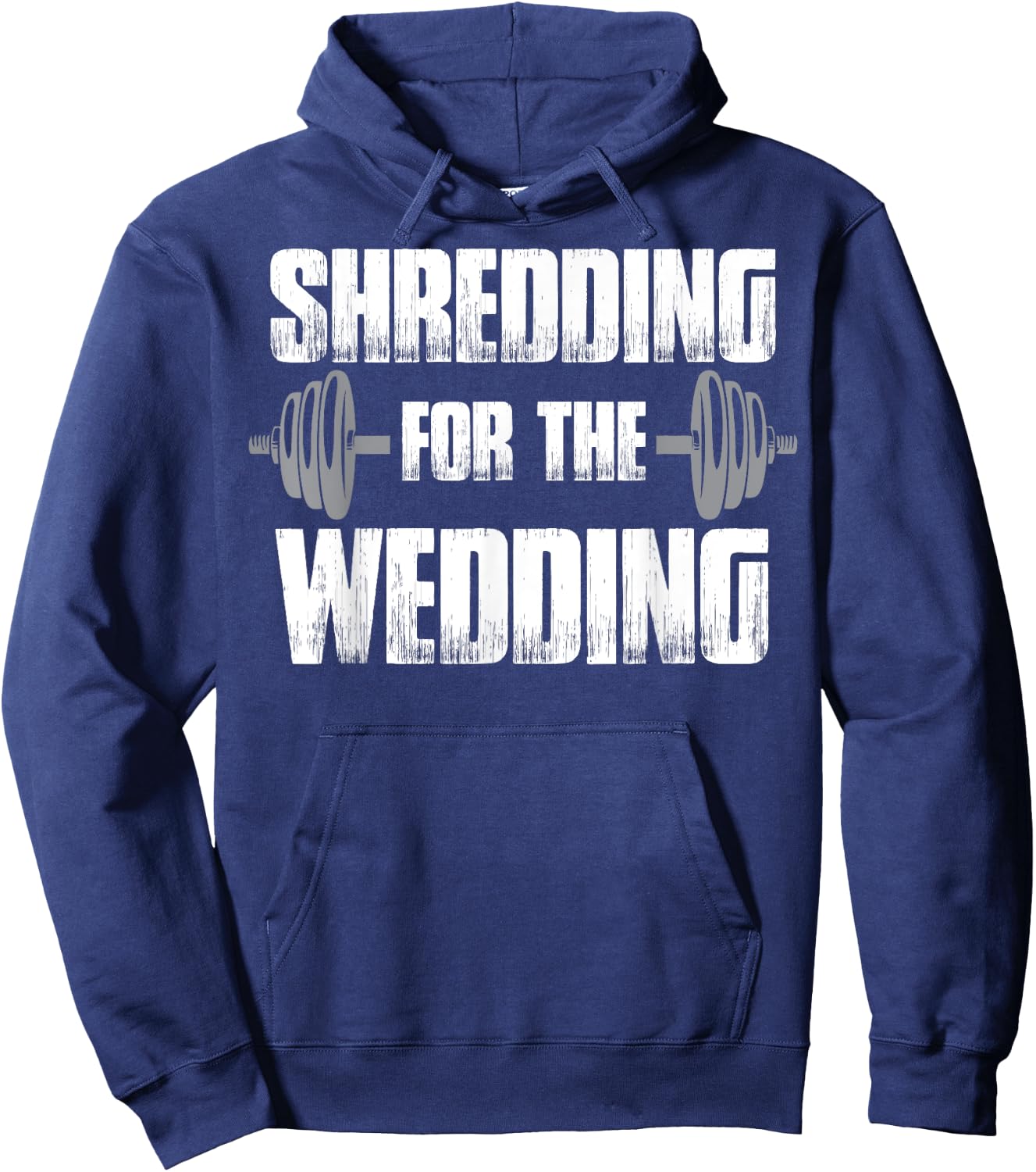 Matching Couples Workout Shredding for the Wedding His & Her Hoodie - Hoodie | Navy