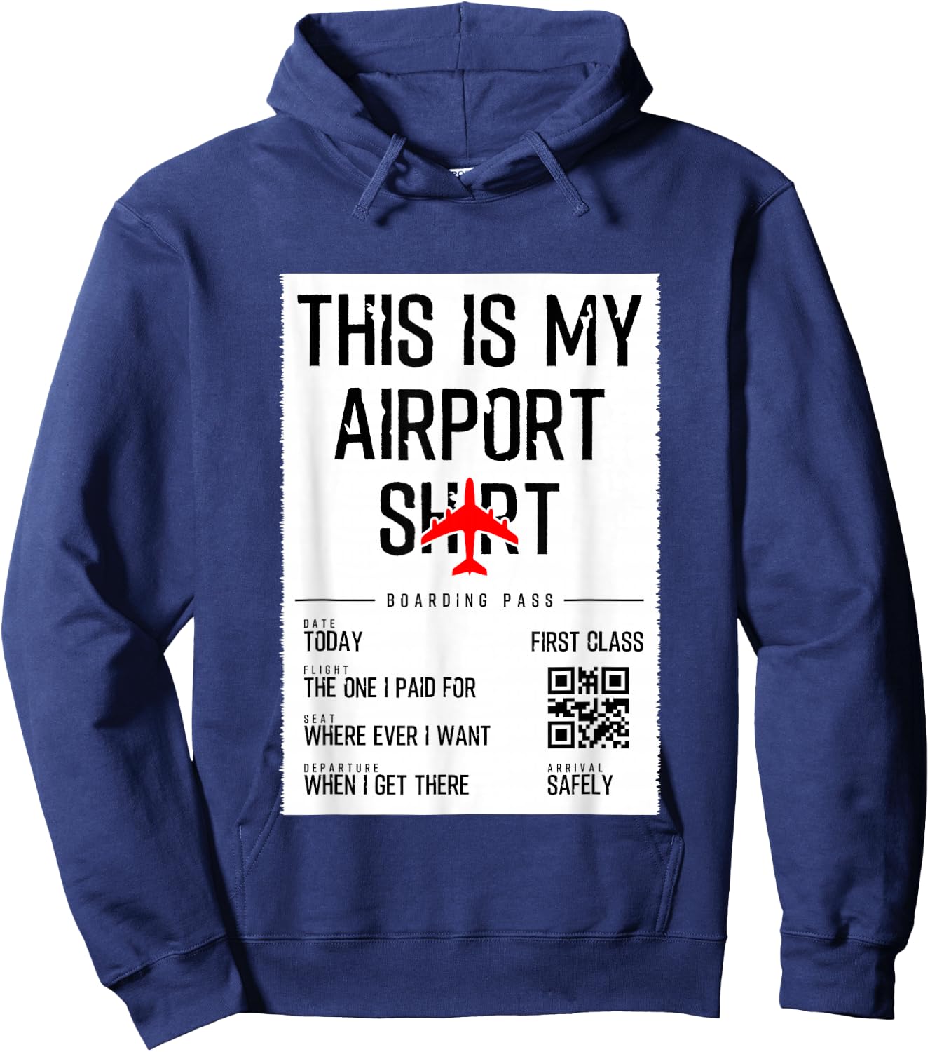 This is My Airport Shirt Family Travel Hoodie - Hoodie | Navy