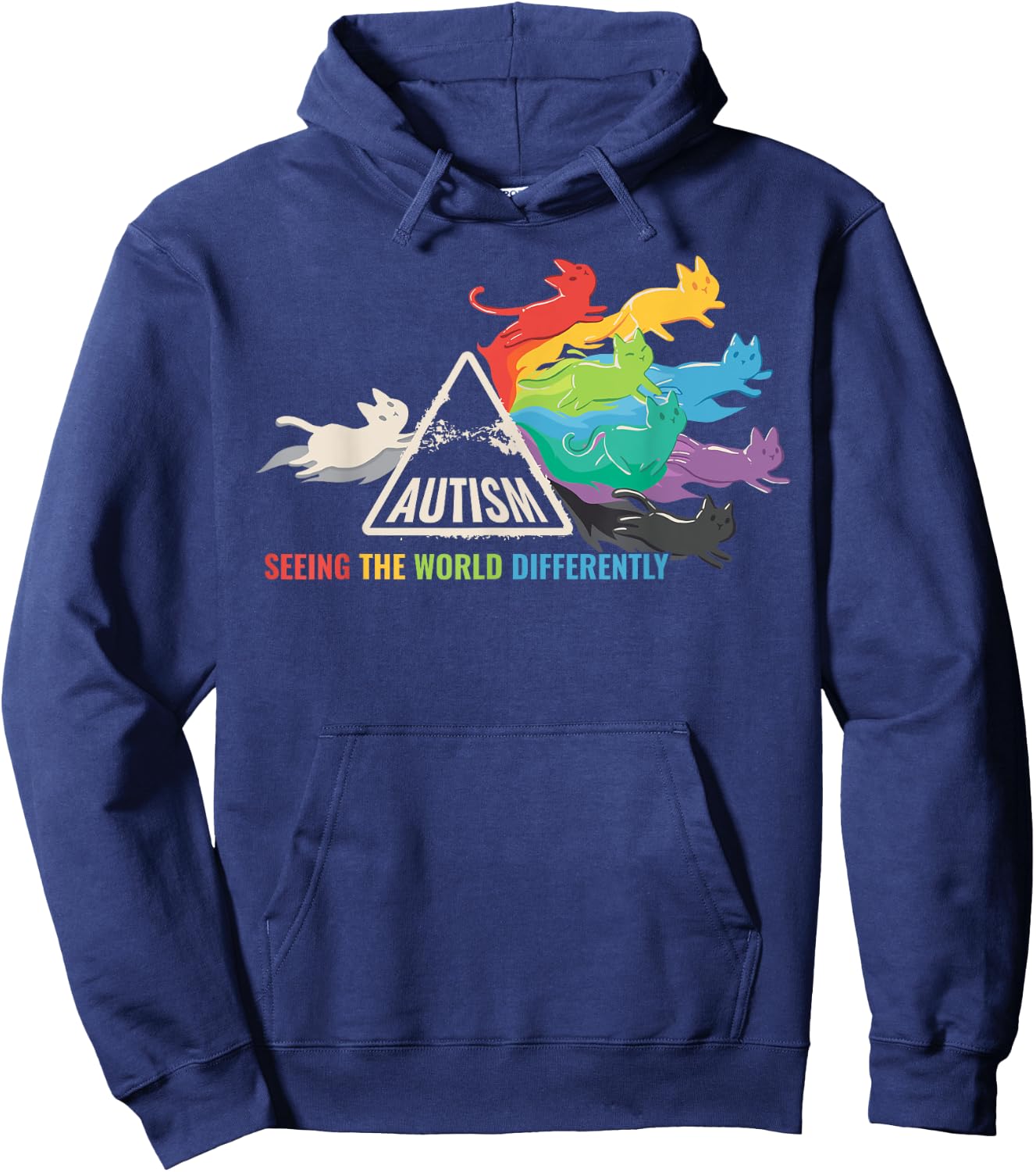 Autism Seeing The World Differently Hoodie - Hoodie | Navy