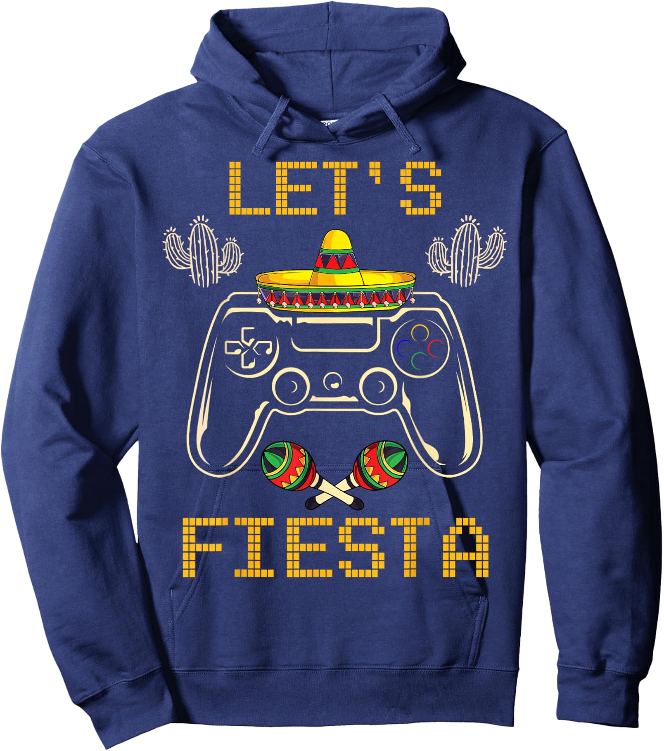 Cinco de Mayo Video Games Gaming Controller Gamer Boys Girls Hoodie - Hoodie | Navy