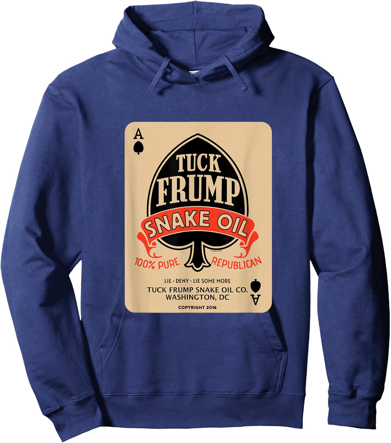 Tuck Frump Snake Oil® (Copyright 2020 FITO) Hoodie - Hoodie | Navy
