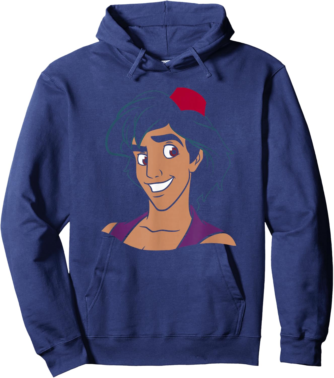 Disney Aladdin Big Smile Portrait Hoodie - Hoodie | Navy