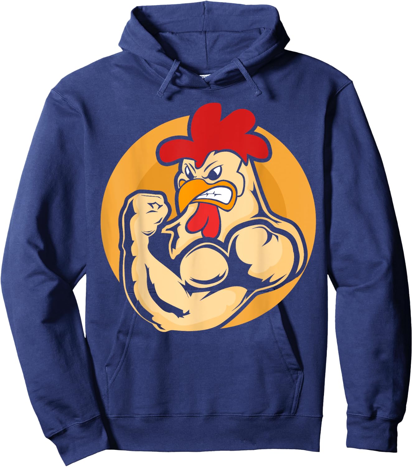 Strong Muscle Chicken Fitness Gym Chickens Hoodie - Hoodie | Navy