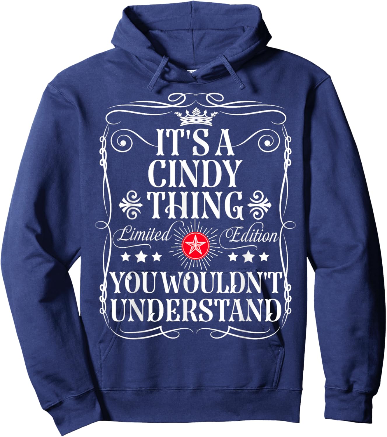 Cindy Name Its A Cindy Thing You Wouldn't Understand , Small, Black Hoodie - Hoodie | Navy