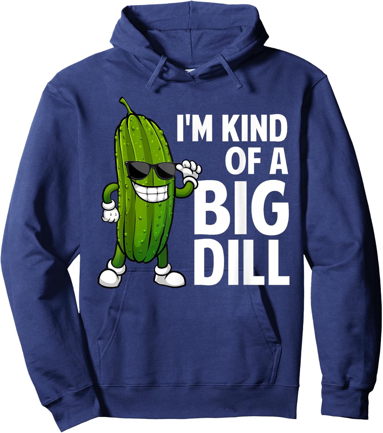 Funny Pickle Design Women Kids Big Dill Pickle Lover Hoodie - Hoodie | Navy