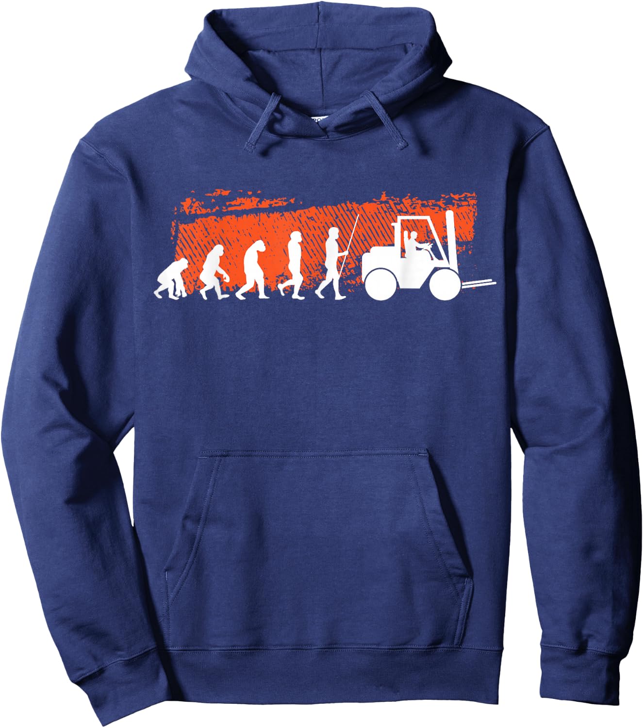 Evolution forklift | Forklift driver warehouse worker Hoodie - Hoodie | Navy