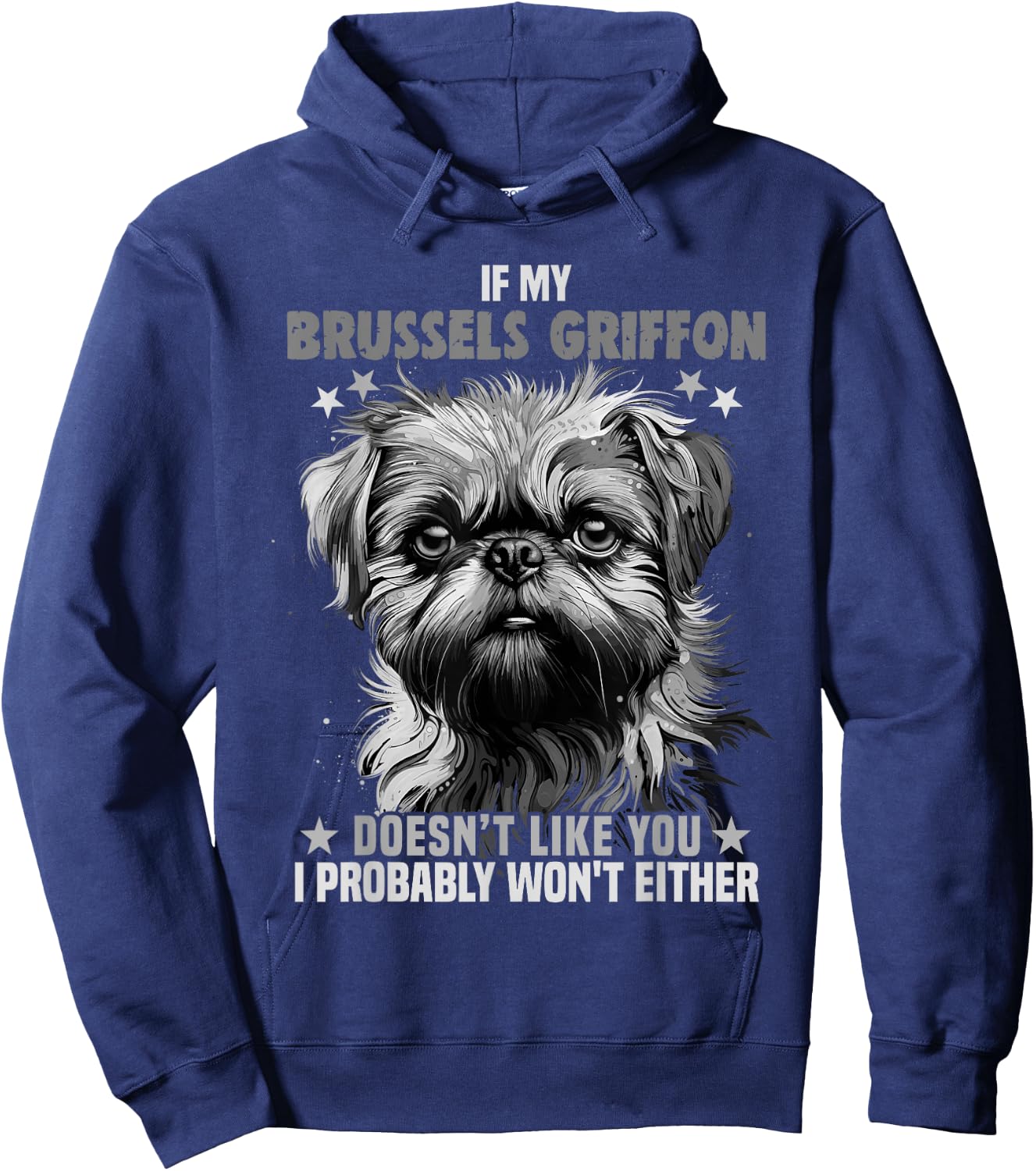 Brussels Griffon Dog Lover Design for Owner Brussels Griffon Men Women Kids Hoodie - Hoodie | Navy